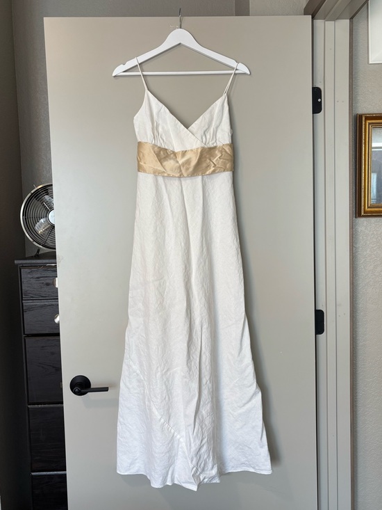 J. Crew Dresses & Skirts - J. Crew 100% Linen with 100% Silk Lining Maxi Dress Cottagecore Greek Goddess